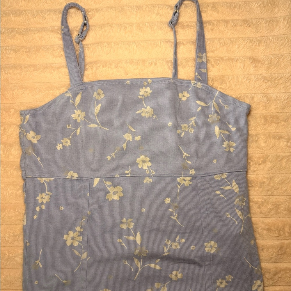 abercrombie kids Lavender Floral Square-Neck Cami
